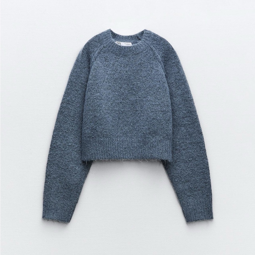 Zara Cropped Cozy Knit Sweater